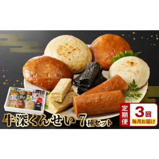 ふるさと納税 魚貝類 かまぼこ 熊本県 天草市 S080-002-T03_ 定期便 連続3回 牛深くんせいセット 7種 毎月1回/全3回