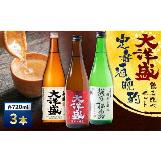 ふるさと納税 日本酒 本醸造酒 新潟県 村上市 定番酒晩酌セット 大洋盛セットHSW(720ml飲み比べ3本セット) 日本酒飲み比べセット 淡麗辛口 四合瓶 大洋酒造…