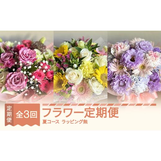 ふるさと納税 雑貨・日用品 花 山形県 村山市 全3回フラワー定期便 6月~8月 夏コース(ラッピングなし) ip-ftxsu 全3回夏コース6月~8月(ラッピングなし)