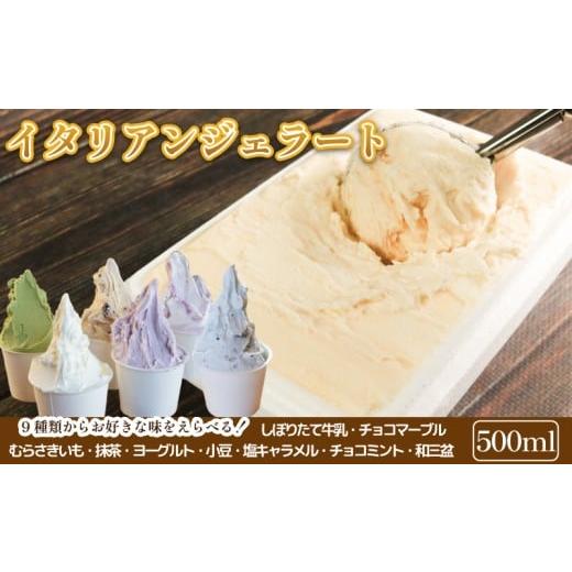 ふるさと納税 アイス・ヨーグルト ジェラート 徳島県 阿波市 ジェラート イタリアンジェラート 500ml 選べるフレーバー 1種 しぼりたて牛乳 チョコマーブル む…