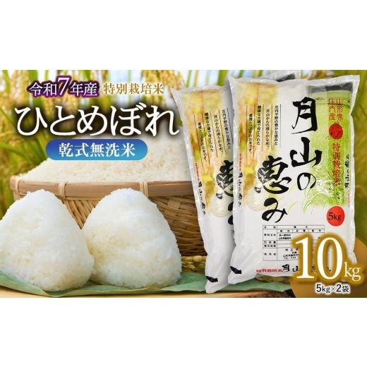 ふるさと納税 米 ひとめぼれ 山形県 鶴岡市 令和7年産 特別栽培米 ひとめぼれ 乾式無洗米 10kg (5kg×2袋) 山形県鶴岡市産 米工房 月山 令和8年6月22日〜6月…