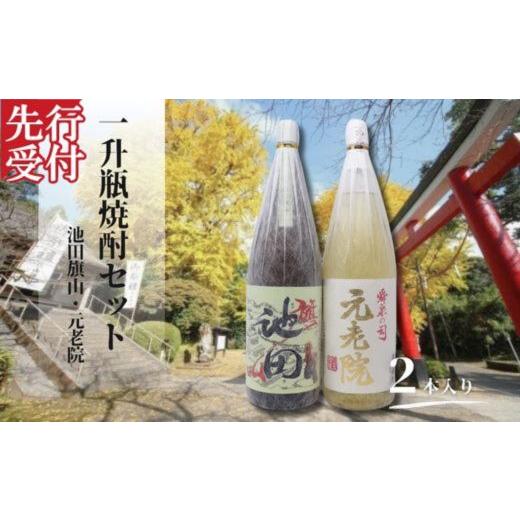 ふるさと納税 焼酎 いも 鹿児島県 錦江町 先行受付 No.2115-1 池田旗山・元老院(一升瓶) 2本セット