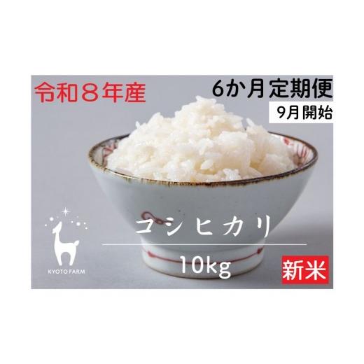ふるさと納税 米 コシヒカリ 京都府 京都市 新米先行受付 [6か月定期便・9月開始] 京都ファーム 令和8年産 京都ファームのコシヒカリ 毎月10kg×6回[ 京都…