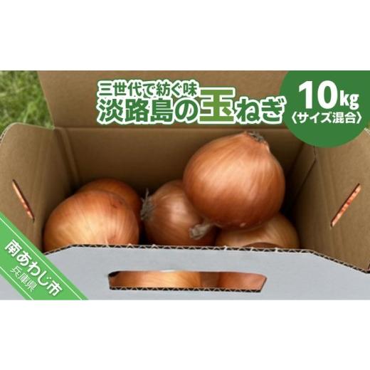 ふるさと納税 野菜類 玉ねぎ 兵庫県 南あわじ市  淡路島玉ねぎ・サイズ混合 三世代で紡ぐ味淡路島の玉ねぎ 10Kg 配送6月上旬〜8月中旬 たまねぎ10Kg М〜2L混…の画像