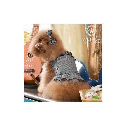 ふるさと納税 ファッション 神奈川県 秦野市 ドッグウェア「VIVIANA」ビスチェタンクトップ / Black