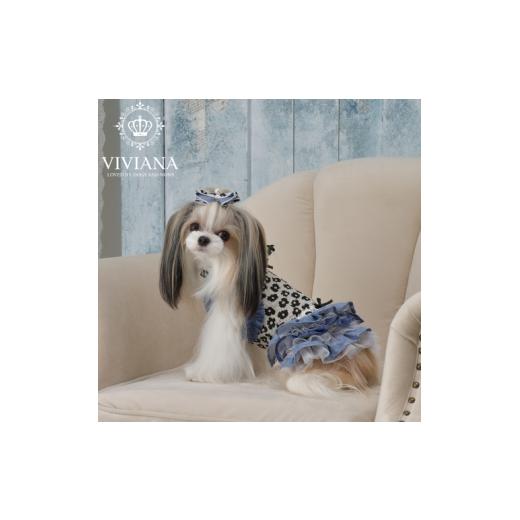 ふるさと納税 ファッション 神奈川県 秦野市 ドッグウェア「VIVIANA」デニムワンピース / White