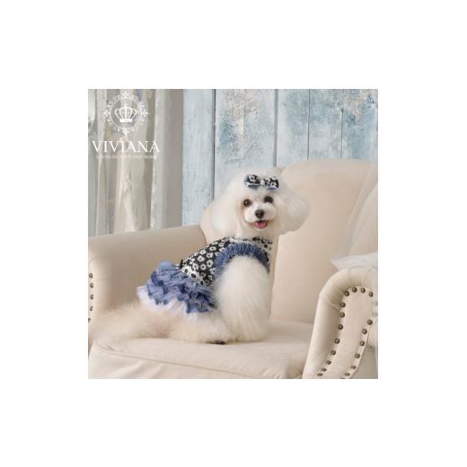 ふるさと納税 ファッション 神奈川県 秦野市 ドッグウェア「VIVIANA」デニムワンピース / Black