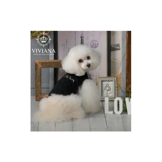 ふるさと納税 ファッション 神奈川県 秦野市 ドッグウェア「VIVIANA」ミラーロゴタンクトップ