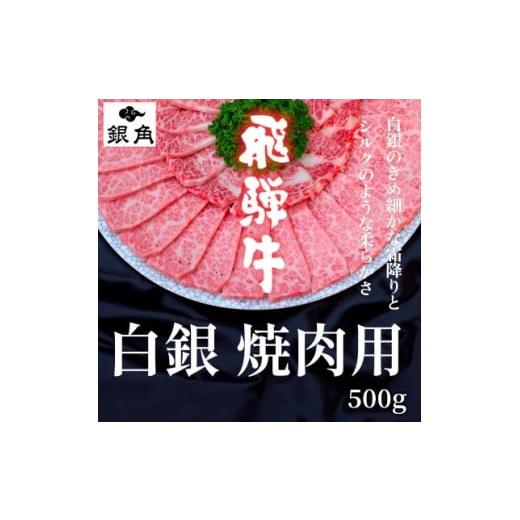 ふるさと納税 牛肉 焼肉・バーベキュー 岐阜県 輪之内町 毎月定期便 飛騨牛 白銀焼肉用500g全3回 4083288