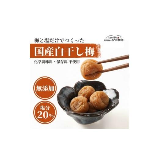 ふるさと納税 加工品等 梅干 和歌山県 印南町 無添加 塩だけ 昔ながらの梅干し 南高梅 紀州梅香 完熟 白干し梅 訳あり つぶれ梅1kg (500gパック×2個) 塩分2…