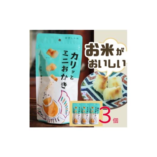 ふるさと納税 菓子 煎餅 石川県 白山市 カリッとミニおかき 3個セット 1687553