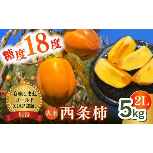 ふるさと納税 果物類 柿 島根県 松江市 数量限定10個 秋限定 先行予約/10月上旬より順次発送 美味しまねゴールド認証 松江市産 西条柿 合わせ柿 大玉2L 5kg …