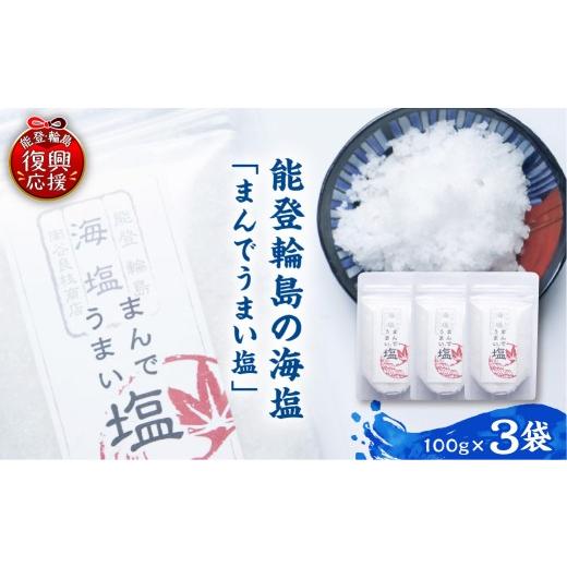 ふるさと納税 塩・だし 石川県 輪島市 輪島の天然塩 まんでうまい塩×3パック 南谷良枝商店 wa058-007