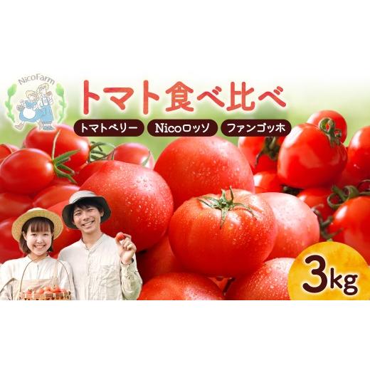 ふるさと納税 トマト 北海道 余市町 先行予約2026年7月 樹上完熟 トマト3種食べ比べ 各1kg ミニ・中玉セット トマトベリー・Nicoロッソ・ファンゴッホ