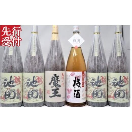 ふるさと納税 焼酎 いも 鹿児島県 錦江町 先行受付 No.5060-3 魔王・ 池田旗山 ・梅酒 焼酎一升瓶 6本セット