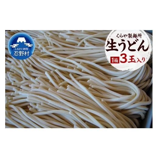 ふるさと納税 うどん 生・半生めん 山梨県 忍野村 生うどん3玉入り(1玉×250g)
