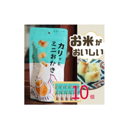 ふるさと納税 菓子 煎餅 石川県 白山市 カリッとミニおかき 10個セット お米っておいしい を実感できる 1689313