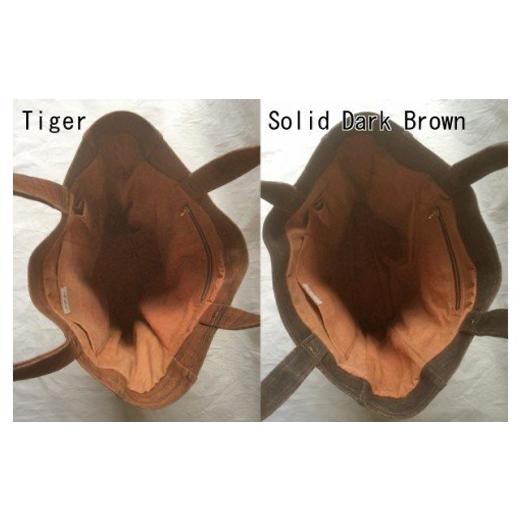 ふるさと納税 民芸品・工芸品 岐阜県 大垣市 Heavy Duty Tote Bag 柿渋染トートバッグ 　Solid　Dark　Brown Solid　Dark　Brown_3