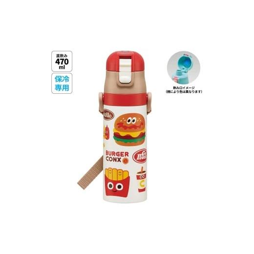 ふるさと納税 食器・グラス タンブラー 奈良県 奈良市 直飲み ダイレクト ステンレスボトル 470ml SDC4 バーガーコンクス 幼稚園 キャラクター ワンタッチ こ…