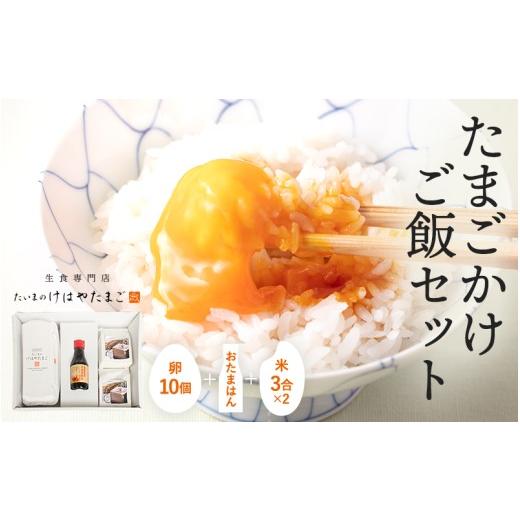 ふるさと納税 卵(鶏、烏骨鶏等) 奈良県 葛城市 たまごかけご飯セット 卵10個入り / たいまのけはやたまご 卵 たまごかけご飯 おたまはん お米 生卵 奈良県 …