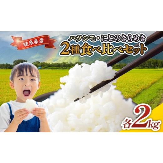 ふるさと納税 米 岐阜県 瑞穂市 令和7年産 岐阜県産 ハツシモ・にじのきらめき2種食べ比べセット 各2kg | 米 お米 コメ こめ ハツシモ はつしも にじのきらめ…