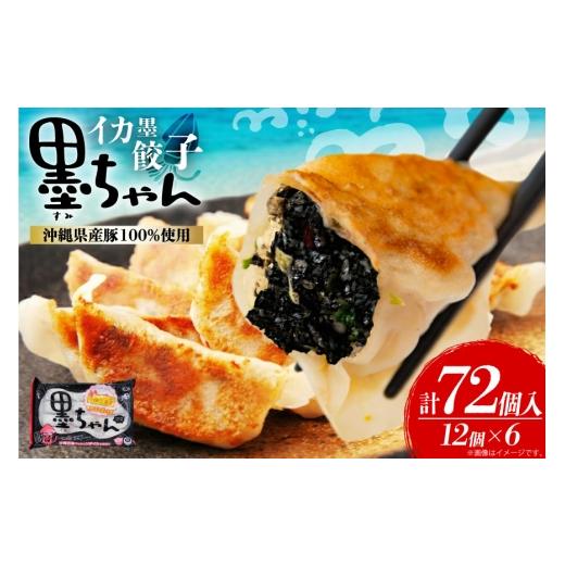 ふるさと納税 餃子 沖縄県 伊江村 餃子 イカスミ 墨ちゃん 12個 6p 計72個 伊江漁業 沖縄県 伊江村 ie47bde290006 ぎょうざ ギョウザ イカ墨 ソデイカ 冷凍