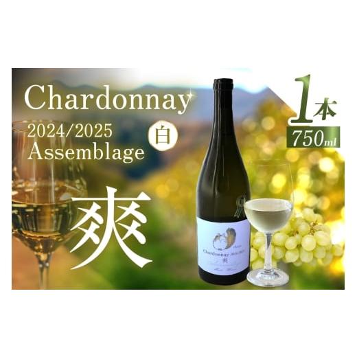 ふるさと納税 ワイン 白ワイン 愛知県 東浦町 Chardonnay 2024/2025 爽 Assemblage 750ml・1本|シャルドネ 白ワイン 無添加 無濾過 国産 日本ワイン 愛知県 …