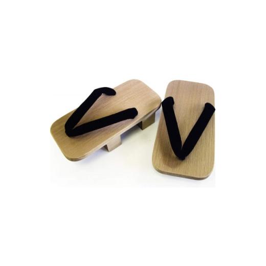 ふるさと納税 民芸品・工芸品 長野県 木曽町 木曽ねずこ下駄 黒鼻緒 男性用 並寸 1717980