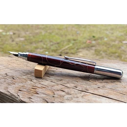 ふるさと納税 文房具・玩具 万年筆 岡山県 美咲町 チョイス限定 アクリルの万年筆N ( C ) 文房具 文具 筆記用具 万年筆