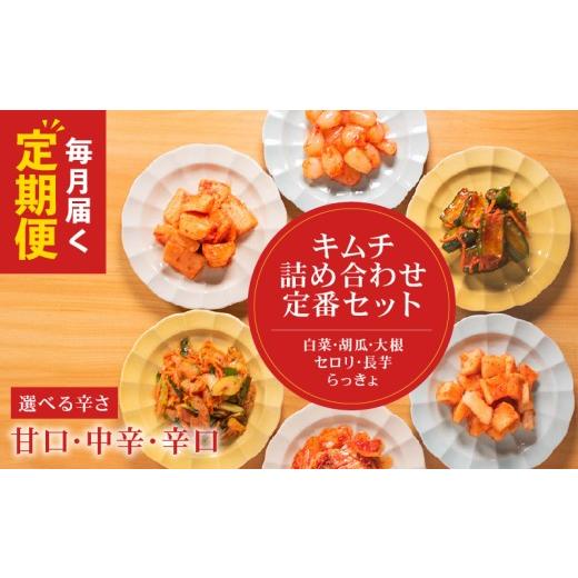 ふるさと納税 セット・詰合せ 大阪府 松原市 定期便3回 キムチ 6種 詰め合わせ 中辛 食べ比べ 小分け 白菜 長芋 胡瓜 大根 セロリ らっきょ アソート バラエ…
