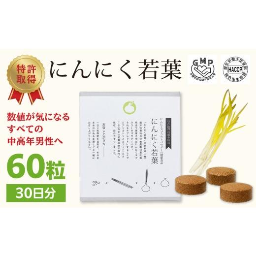 ふるさと納税 健康食品 大分県 大分市 健康補助食品 にんにく若葉 60粒(30日分) にんにく ニンニク サプリ スプラウト パウダー 粉末 若葉 新芽 前立腺 前…