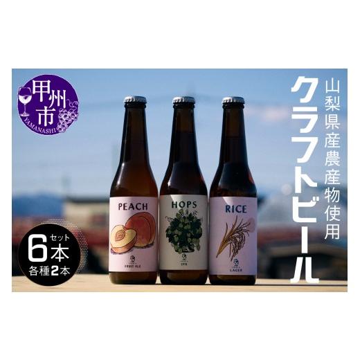 ふるさと納税 ビール 地ビール 山梨県 甲州市 山梨県産農産物使用クラフトビール6本セット(ABR)B2-370