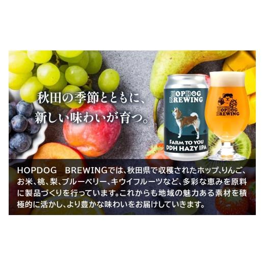 ふるさと納税 ビール 地ビール 秋田県 秋田市  できたて直送 HOPDOG BREWING 秋田の素材を活かしたクラフトビール・ハードサイダー 24本セット クラフトビール…の画像
