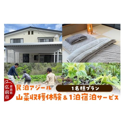 ふるさと納税 宿泊券 旅館・民宿 青森県 弘前市 寄附金額見直しました 宿泊 民泊アジール 山菜収穫体験&1泊宿泊サービス 1名様プラン レターパックライト 青…