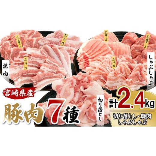 ふるさと納税 豚肉 ロース 宮崎県 えびの市 宮崎県産豚肉ミックス2.4kgセット 真空小分け 3種の料理(切り落とし・しゃぶしゃぶ・焼肉)が楽しめるバラエティ詰…