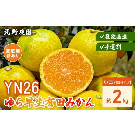 ふるさと納税 果物類 みかん 和歌山県 湯浅町 DZ6240_ 2026年先行受付 家庭用 YN26 ゆら早生 有田みかん 和歌山 訳あり わけあり 小玉(3Sサイズ) 約2kg