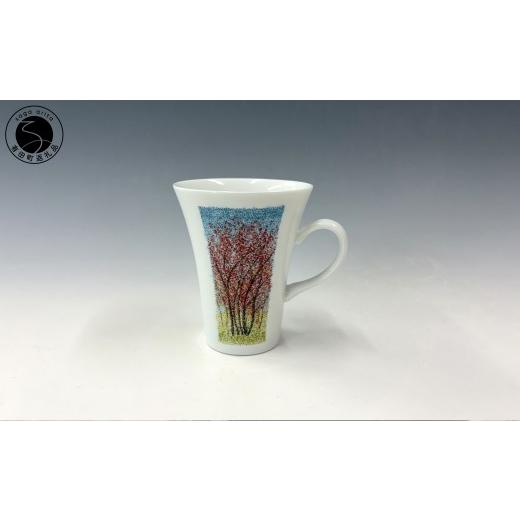 ふるさと納税 食器・グラス マグカップ 佐賀県 有田町 有田焼 点刻象嵌 マグカップ 中仙窯・中尾恭純作 象嵌 伝統工芸 作家 器 うつわ カップ コップ 手描き …