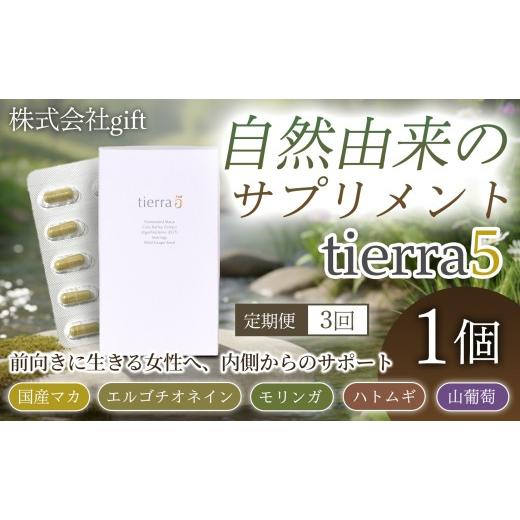 ふるさと納税 加工品等 群馬県 玉村町 定期便3ヶ月 tierra5(1個)1セット×3回 素材の力を、丁寧に届ける マカサプリ 国産マカ 酵素分解マカ 植物由来成分 …