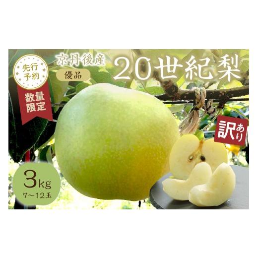 ふるさと納税 梨 京都府 京丹後市 先行予約/数量限定50 訳あり 20世紀梨 優品 3kg(7〜12玉入り)(2026年9月上旬〜発送) なし 二十世紀梨 ふるさと 納税 …