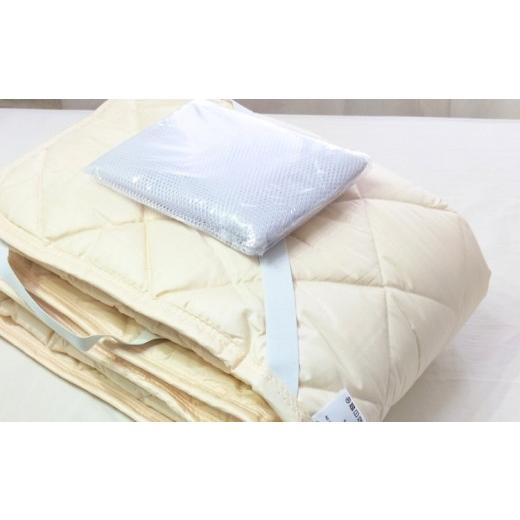 ふるさと納税 タオル・寝具 大阪府 泉大津市  シングル 天然コットン 混SEK 抗菌 防臭 わた ベッドパッド (100×200cm) CO50BP-S | 寝具 睡眠 快適 熟睡 吸湿 …の画像