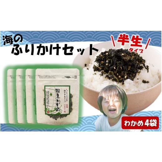 ふるさと納税 のり・海藻 わかめ 大分県 国東市 ごはんが進む 海のふりかけ 4袋(わかめのみ) 半生 ソフトタイプ_2515R-5 わかめ 4袋