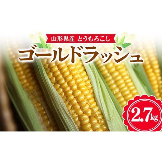 ふるさと納税 とうもろこし 山形県 - 2026年先行予約 お天道農園 山形県産 とうもろこし ゴールドラッシュ 2.7kg(7〜9本) 2026年8月上旬から順次発送 F2Y-6…