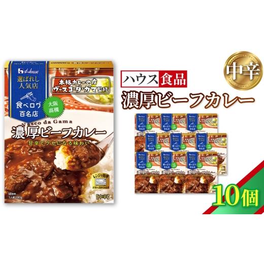 ふるさと納税 加工品等 レトルト 愛知県 江南市 ハウス 選ばれし人気店 濃厚ビーフカレー 10個 / レトルト カレー ハウス食品 レンジ 湯煎 湯せん 時短 簡単 …