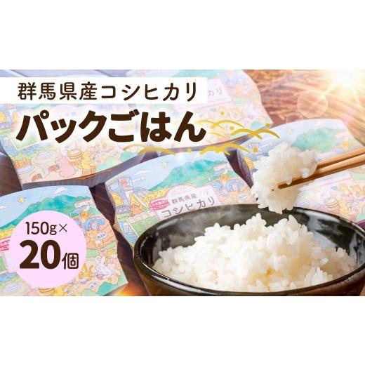 ふるさと納税 米 コシヒカリ 群馬県 前橋市 パックごはん 20個 |ごはん パックご飯 コシヒカリ ライス レトルト キャンプ 時短 レンチン 湯せん 温めるだけ …