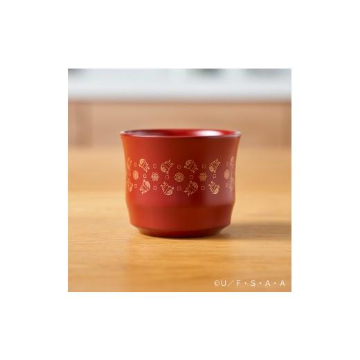 ふるさと納税 食器・グラス 湯呑 秋田県 湯沢市 クレヨンしんちゃん 川連漆器カップ 雪柄 赤 秋田伝統工芸 和食器 和風カップ 漆塗り 川連塗り 限定デザイン …