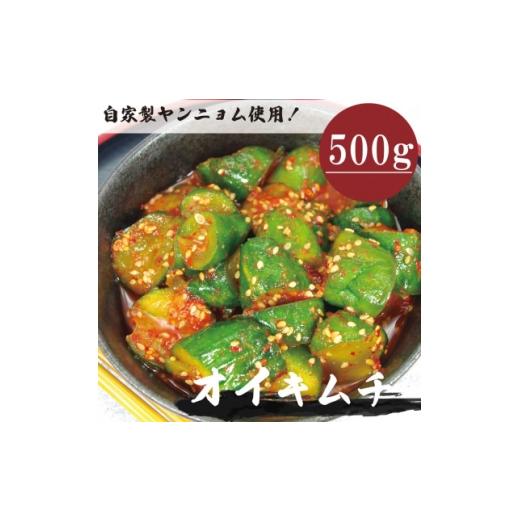 ふるさと納税 加工品等 キムチ 大阪府 和泉市 オイキムチ(500g)きゅうりキムチ 慶尚北道英陽産の唐辛子使用 自家製ヤンニョム 絶品おつまみ 1718991