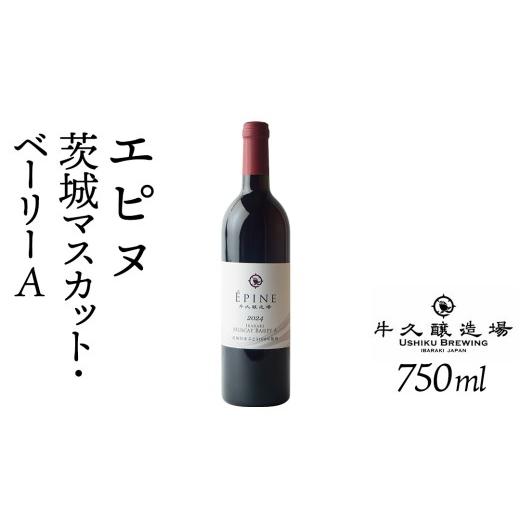 ふるさと納税 ワイン 赤ワイン 茨城県 牛久市 エピヌ 茨城マスカット・ベーリーA 750ml×1 茨城県産 牛久醸造場 日本ワイン ワイン お酒 贈り物 上品 果実 ク…