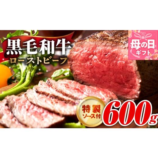 ふるさと納税 肉 大阪府 泉佐野市 母の日 黒毛和牛 ローストビーフ 600g 特製ソース 付き 国産 和牛 ブロック 牛肉 ろーすとびーふ 小分け 惣菜 簡単調理 訳…