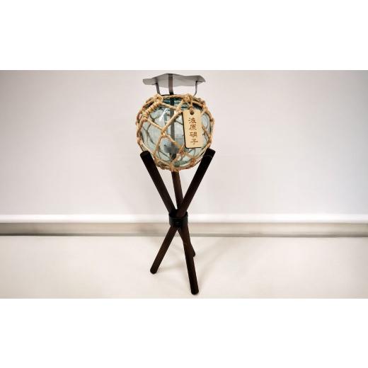 ふるさと納税 雑貨・日用品 北海道 小樽市 国内唯一の浮き玉製造工場、浅原硝子製造所のガラス浮き玉キャンドルとスタンドセット キャンドル キャンドルホルダ…