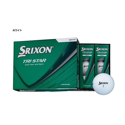 ふるさと納税 ゴルフグッズ ボール 兵庫県 丹波市 ゴルフボール スリクソン TRI-STAR ホワイト 1ダース/12球入り